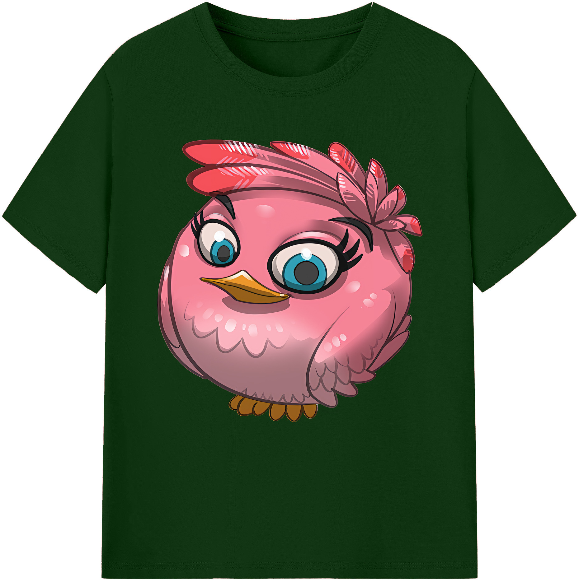 （画像用） Angry Birds アングリーバード 綿100％半袖Tシャツ（フロントプリント）